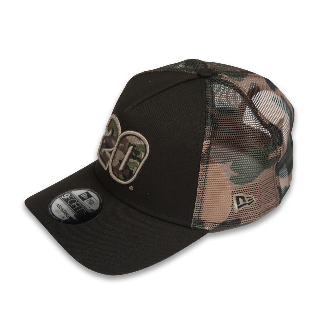 New Era Buffalo Bills Camo 9Forty A Frame Trucker Snapback Hat, A-FRAME  HATS, CAPS