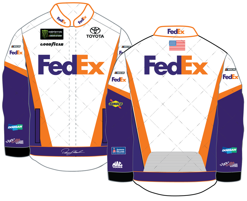 Denny Hamlin 2019 FedEx Pit Jacket – Joe Gibbs Racing Store