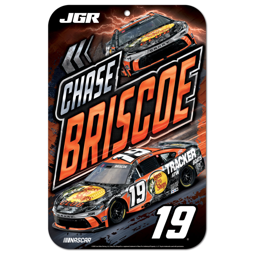 Chase Briscoe 11x17 Bass Pro Shops Plastic Sign