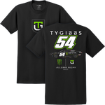 Ty Gibbs 2024 Monster Logo Black Tee