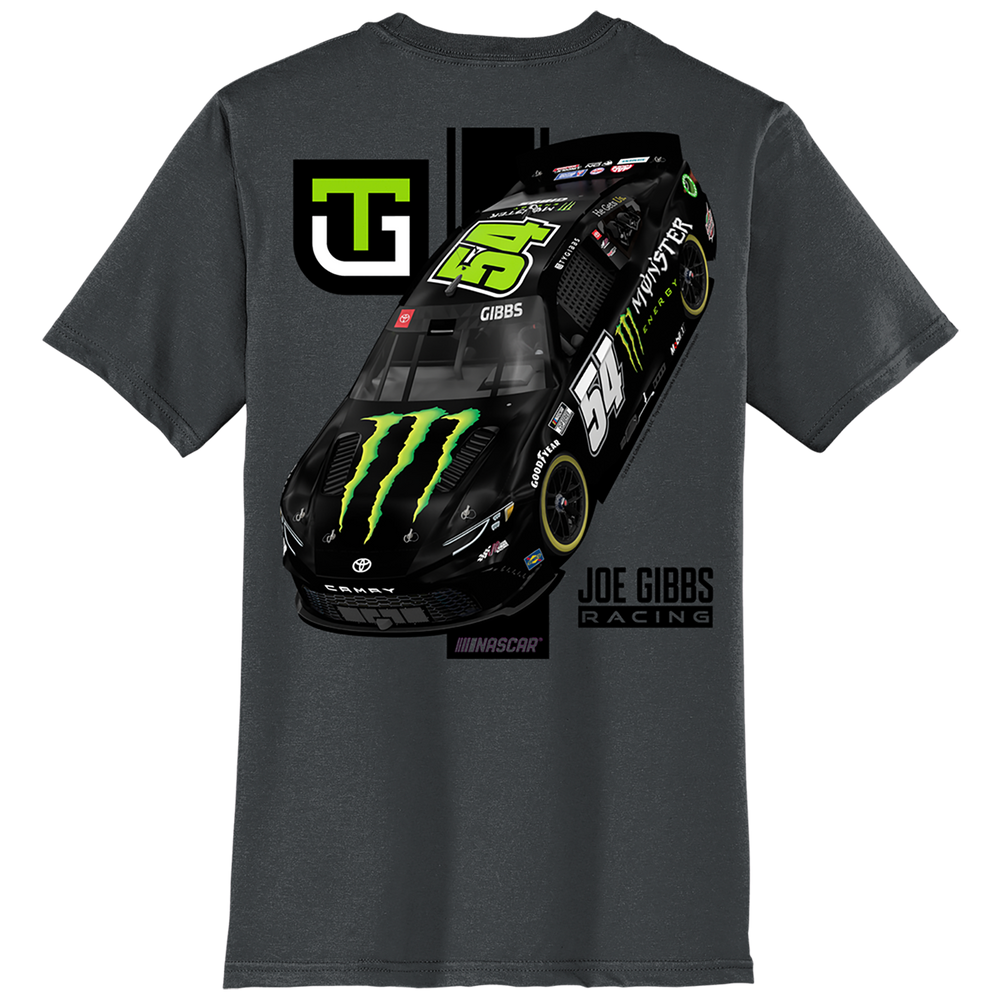 Ty Gibbs  2024 Monster Charcoal Car Tee