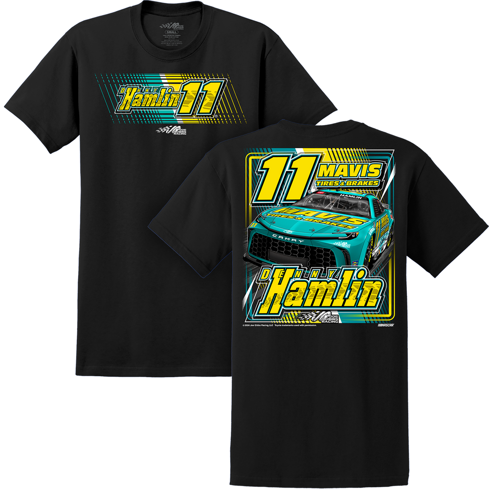 Denny Hamlin Mavis Tires & Brakes Blk 2 Spot Car Tee