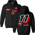 Denny Hamlin Black 2 spot Hoodie