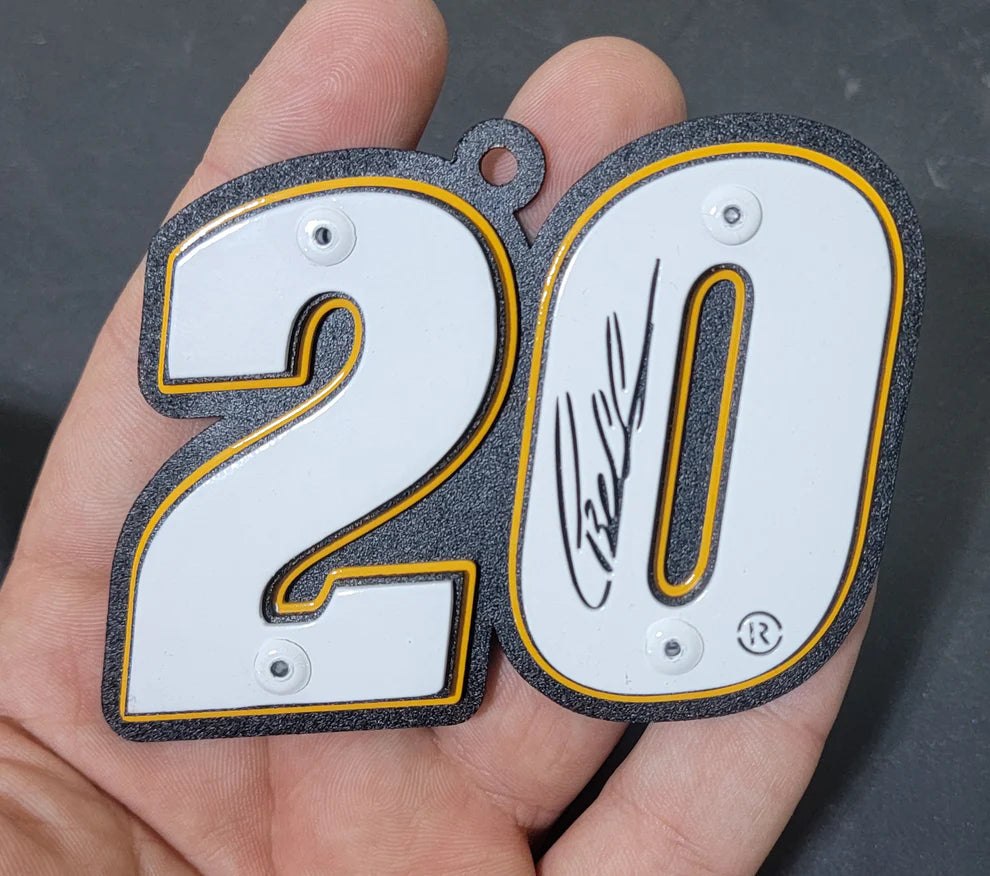 Christopher Bell #20 Metal Car Number Ornament