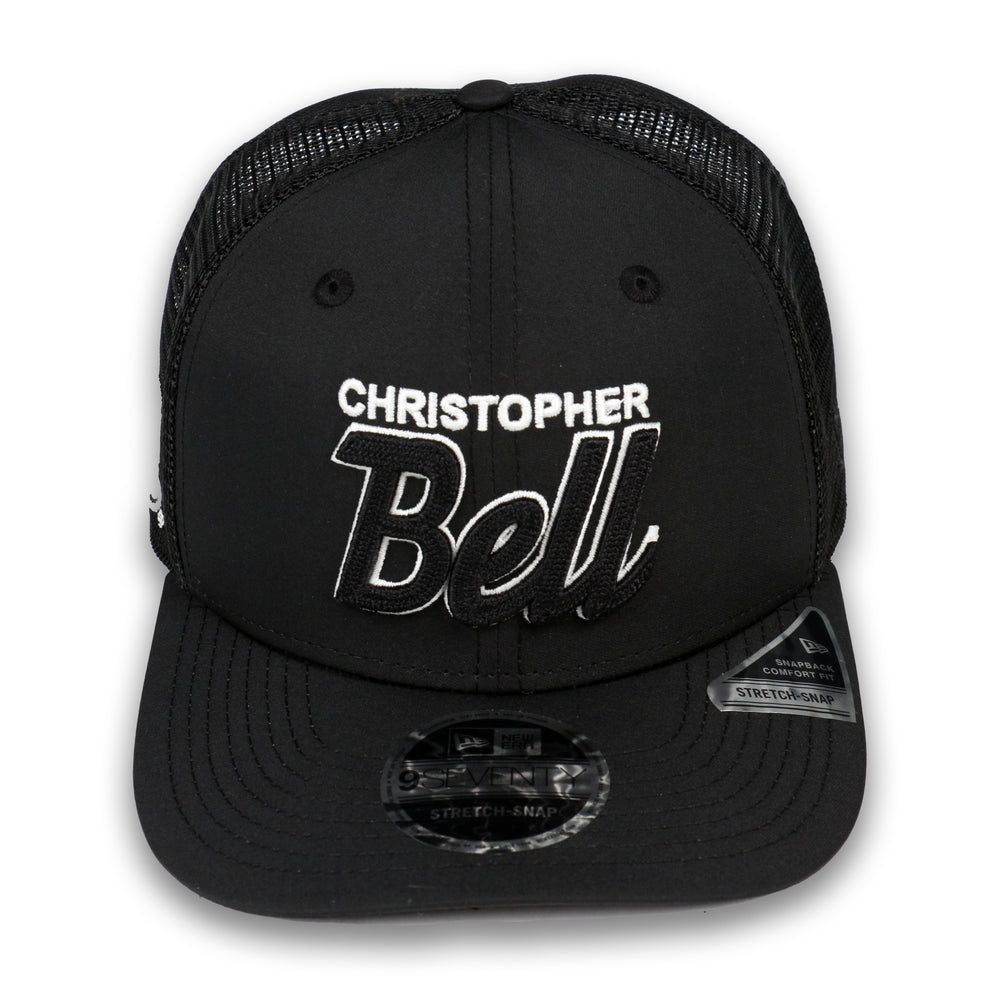 Christopher Bell No.20 New Era Chain Glow 970 Stretch Snap Trucker Hat