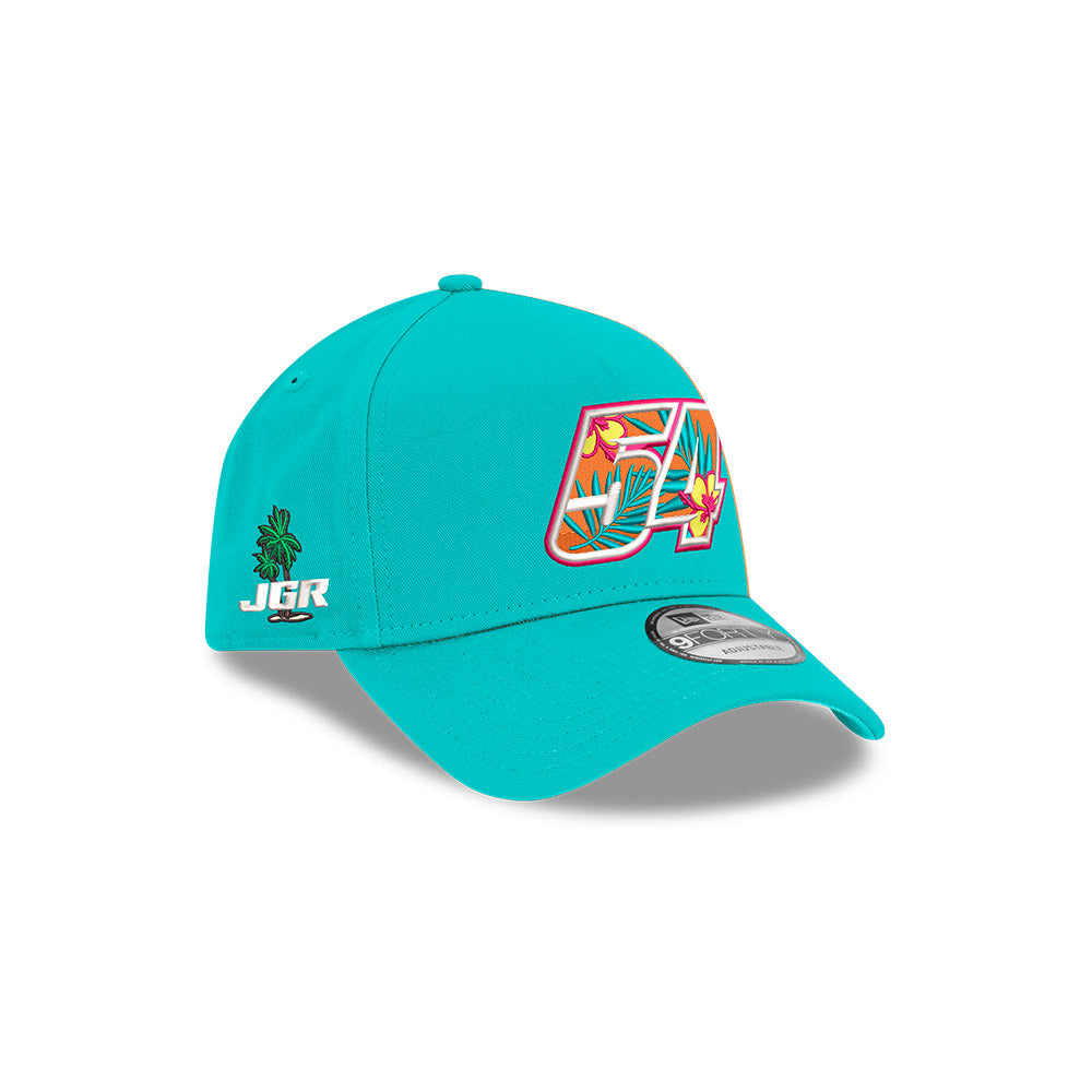 Ty Gibbs  No. 54 940AF Floral Glow Teal Hat