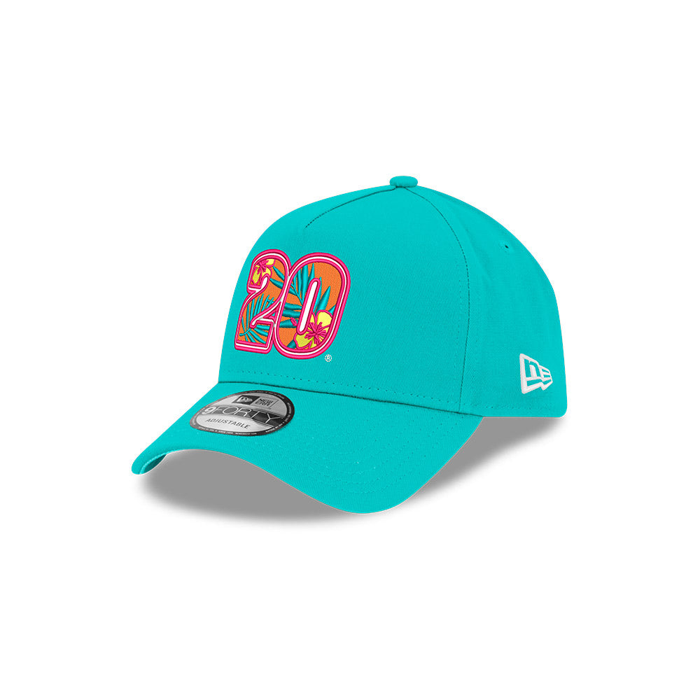 Christopher Bell No. 20 940AF Floral Glow Teal Hat