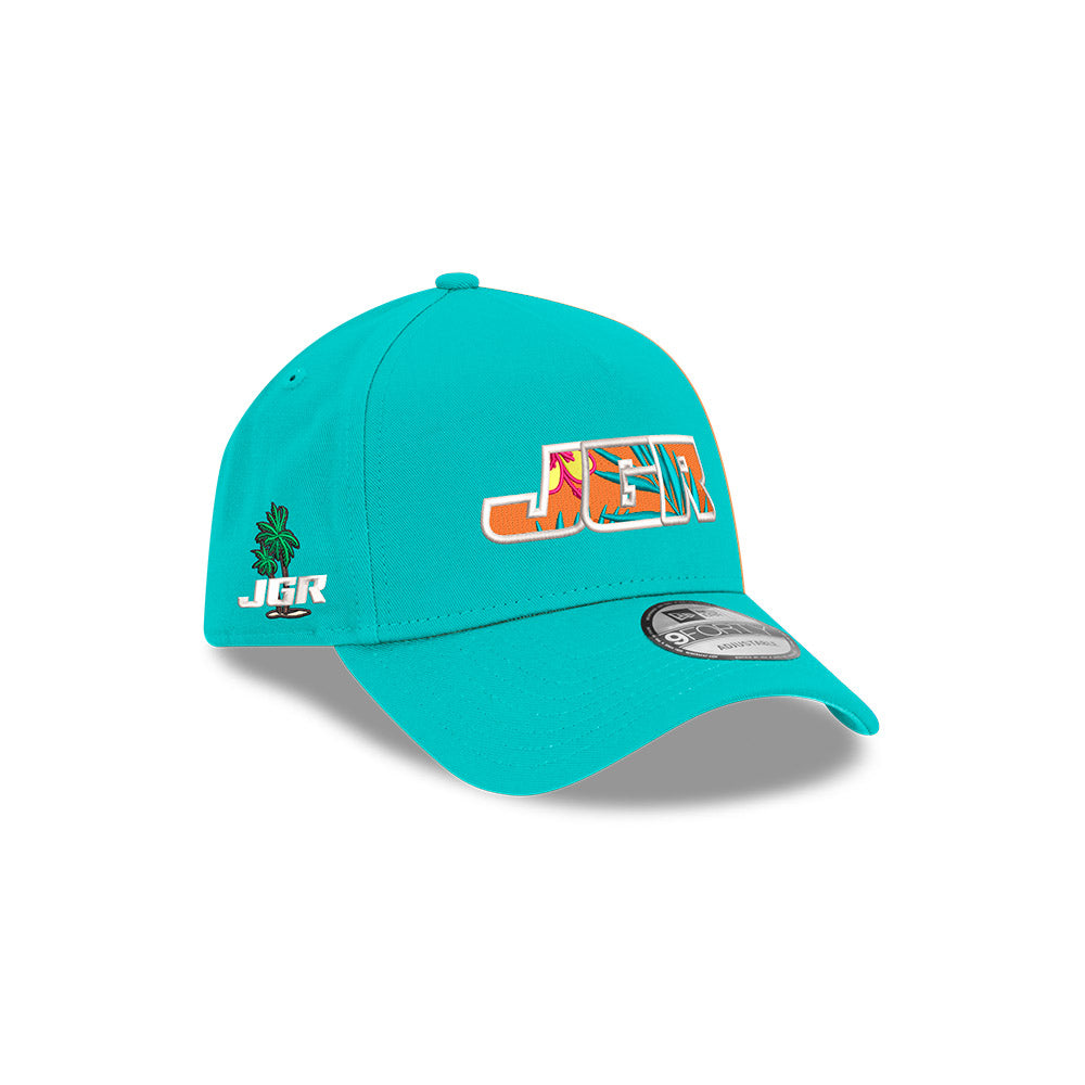 JGR Team New Era 940AF Floral Glow Teal Hat