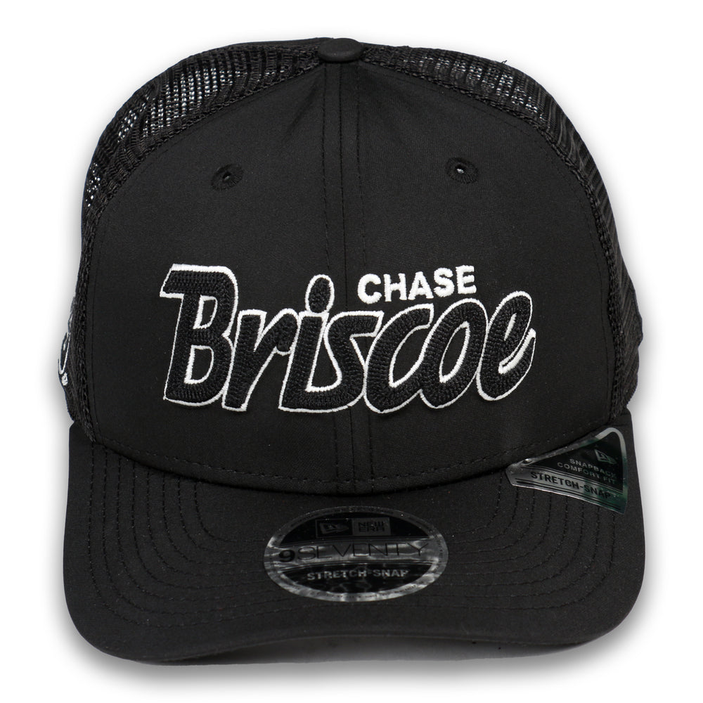 Chase Briscoe No. 19 New Era Chain Glow 970 Stretch Snap Trucker Hat