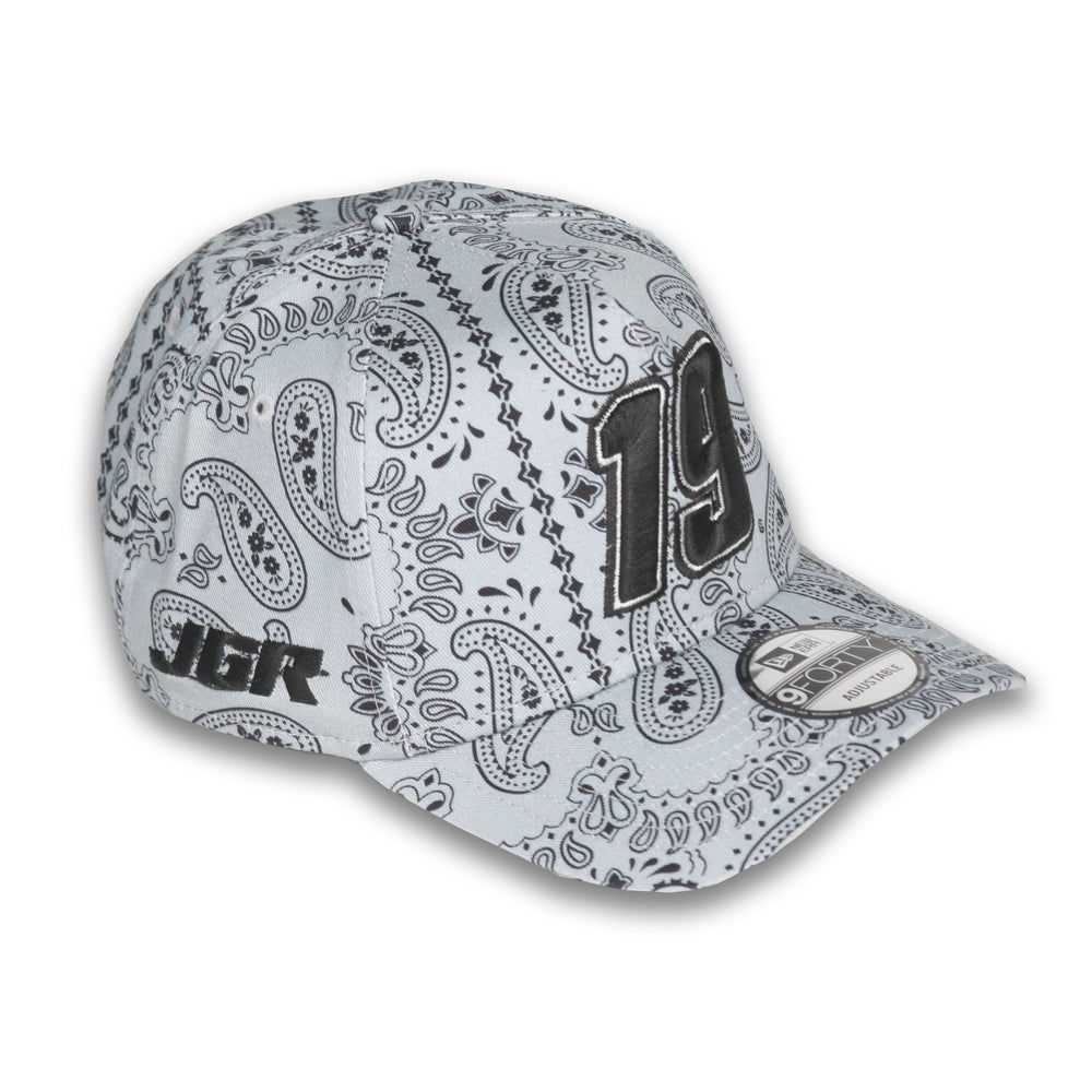 Chase Briscoe No. 19 Gray/Black Paisley 940AF New Era Hat