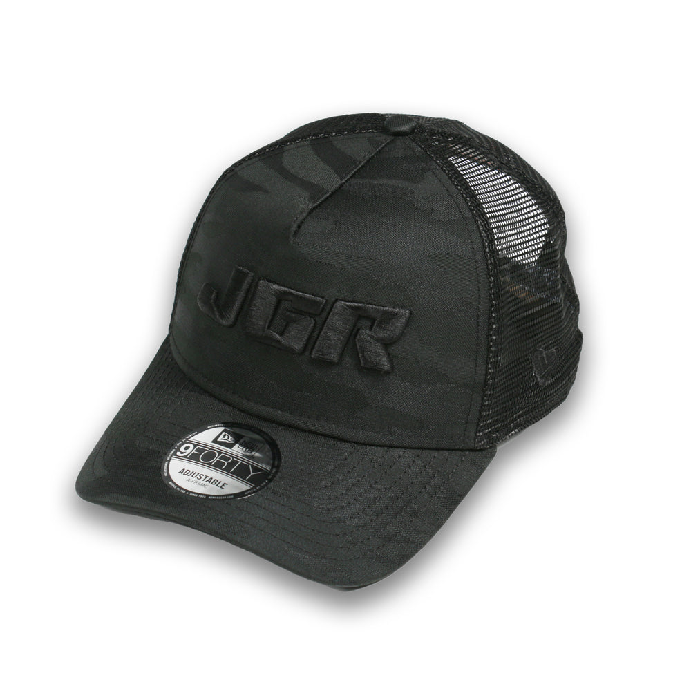 JGR -Toyota Xfinity Team New Era 940AF Black Camo Trucker Hat