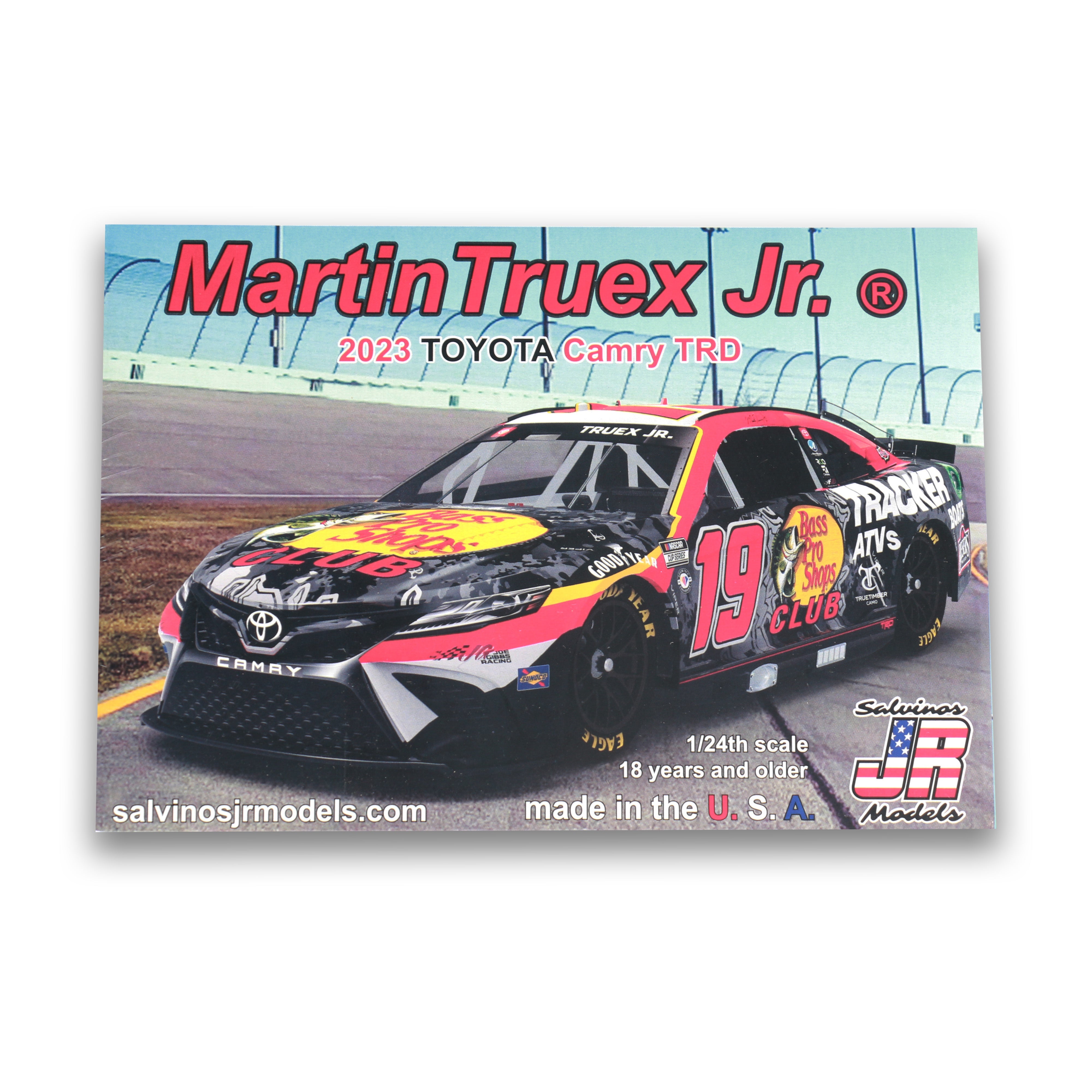 2023 Martin Truex Jr. Salvino's Bass Pro Shops Toyota Camry TRD 1:24 s ...