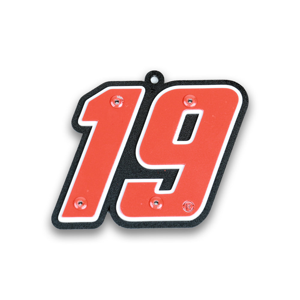 #19  Metal Car Number Ornament