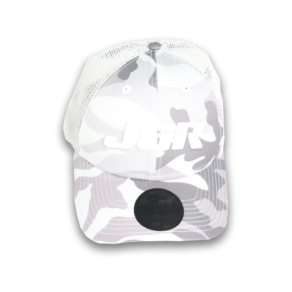 JGR New Era 940 Trucker Ivory Camo Stone