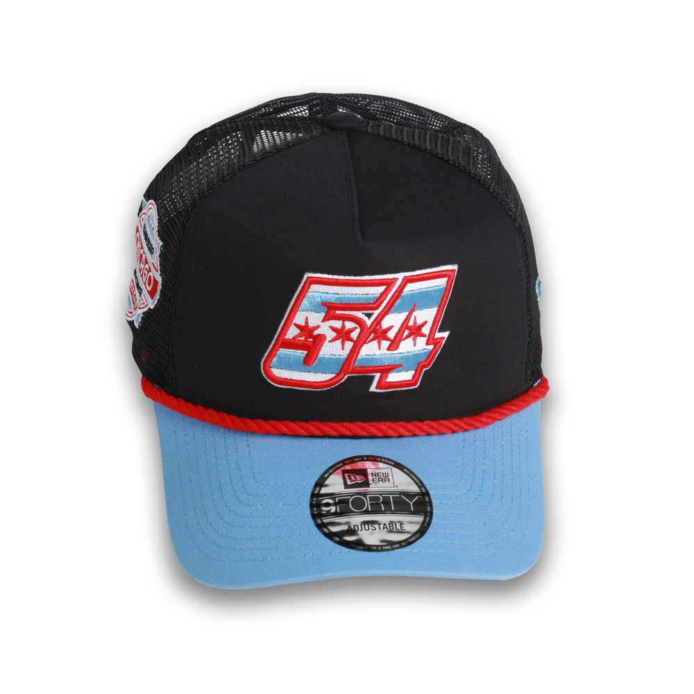 Ty Gibbs No. 54 940 New Era Trucker Chicago Street Race Hat